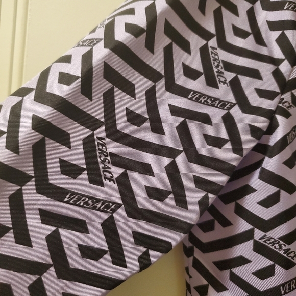 Versace Greca Silk Twill Blouse - Picture 9 of 16